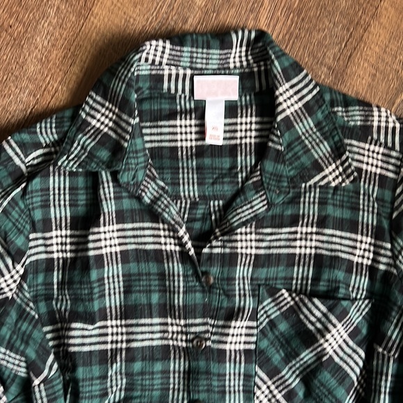 Maternity Plaid Top - Picture 2 of 2